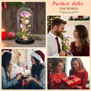 Artificial Silk Rose Bouquet 12 Inch 10 Stems Red Valentine's Day Gift for Women