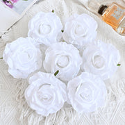 7 Pcs Avalanche Rose Silk Flower Heads for DIY Crafts Artificial Flowers Bulk