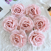 7 Pcs Avalanche Rose Silk Flower Heads for DIY Crafts Artificial Flowers Bulk