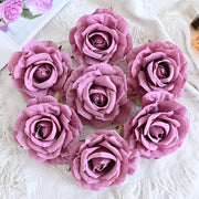 7 Pcs Avalanche Rose Silk Flower Heads for DIY Crafts Artificial Flowers Bulk
