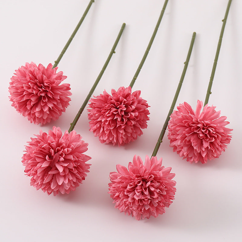 5 Pcs 11 Inch Artificial Chrysanthemum Stems Autumn Colors Silk Flowers Bulk