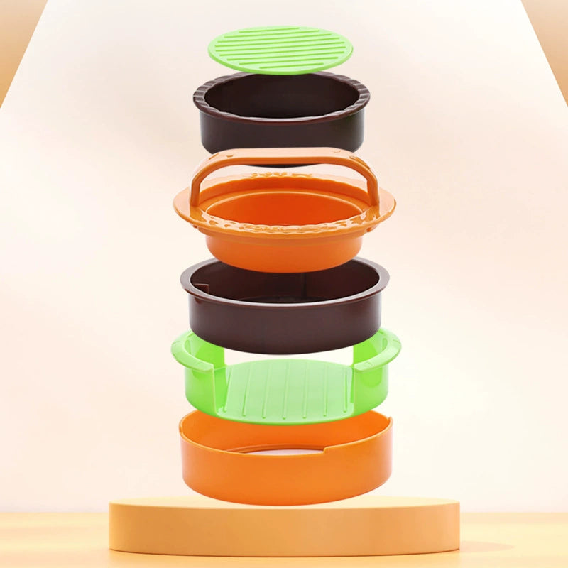 Round Hamburger Press Patty Maker - Kitchen Burger Patty Tool