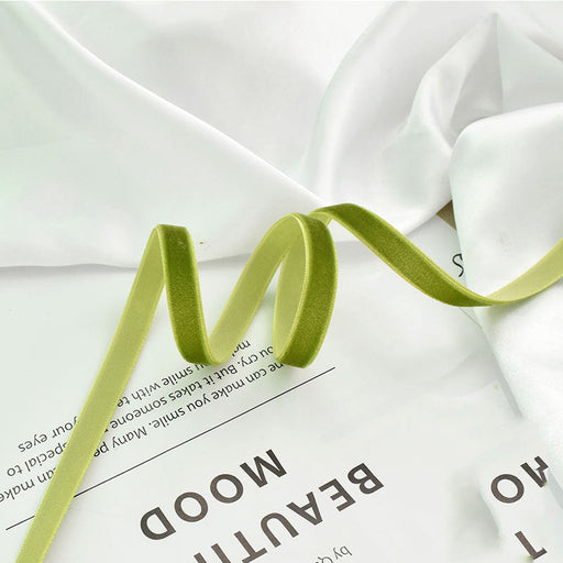 39 Inch Sage Green Handmade Fringe Chiffon Silk Ribbon for Wedding Crafts Bulk Quantity