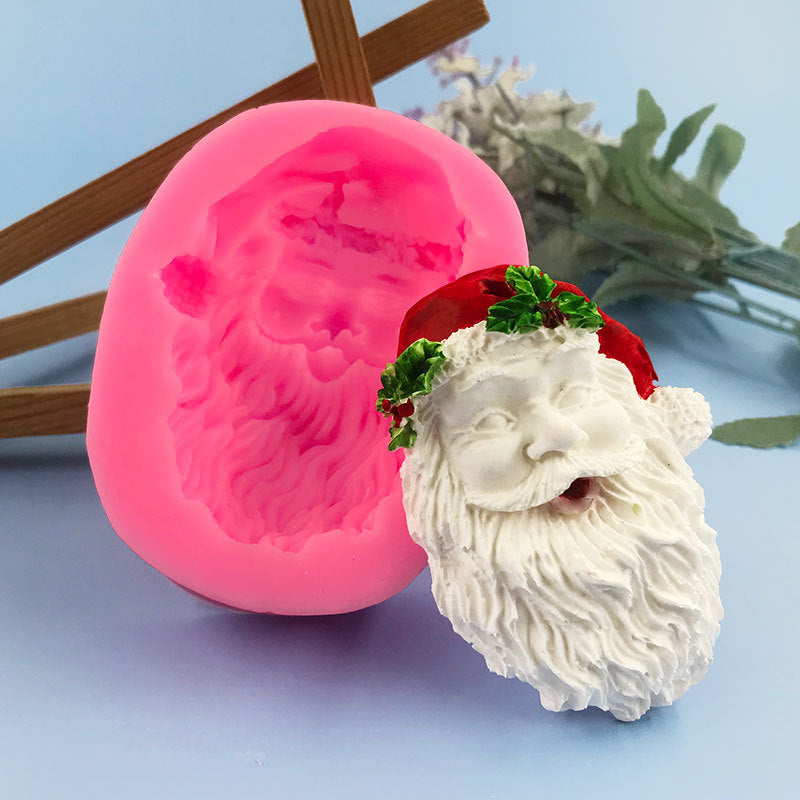 Holiday Santa Hat Cookie Cutters - Food-Grade Plastic Baking Molds for Christmas Cookies, Kids' Baking Crafts & Party Favors