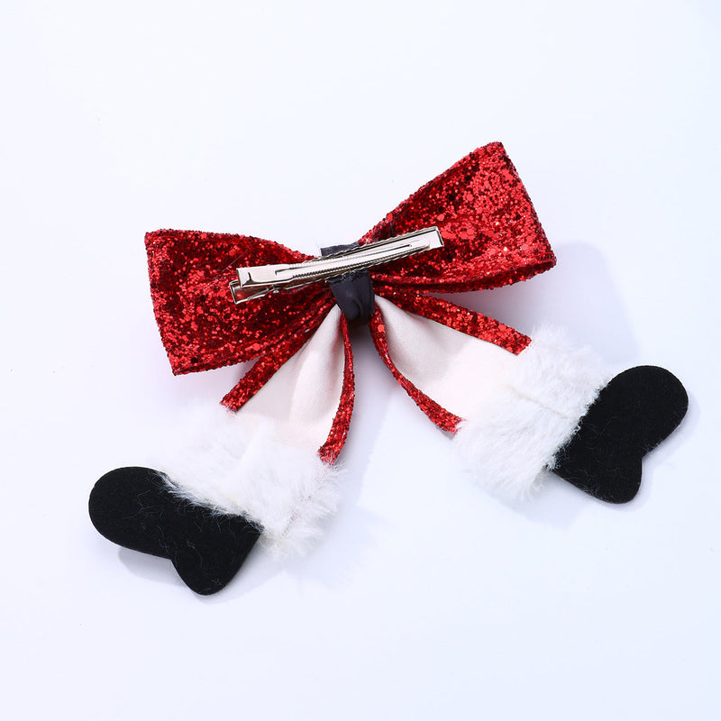 Santa Stocking Style Christmas Tree Ornaments with Clip, Bulk Set