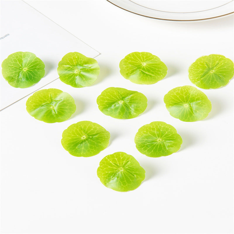 20 Pcs Artificial Lotus Lily Aquarium Plants, Miniature Floating Pond Decorations