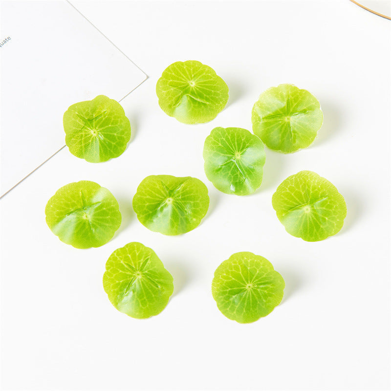 20 Pcs Artificial Lotus Lily Aquarium Plants, Miniature Floating Pond Decorations