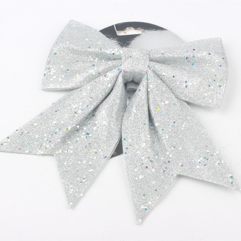2 Pcs Sequin Wreath Bows Christmas Decorative Hanging Ornaments
