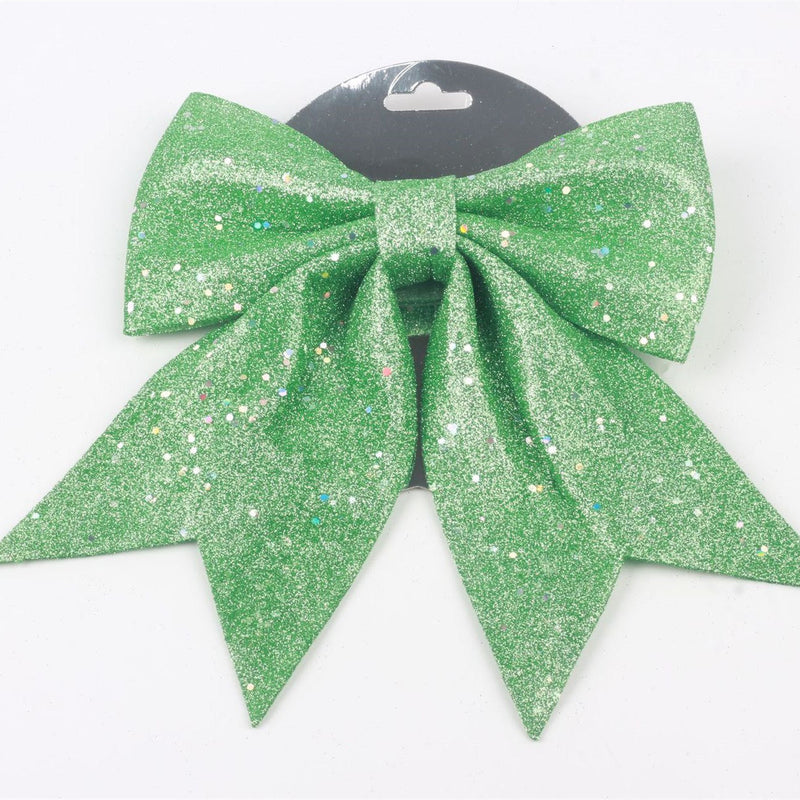 2 Pcs Sequin Wreath Bows Christmas Decorative Hanging Ornaments