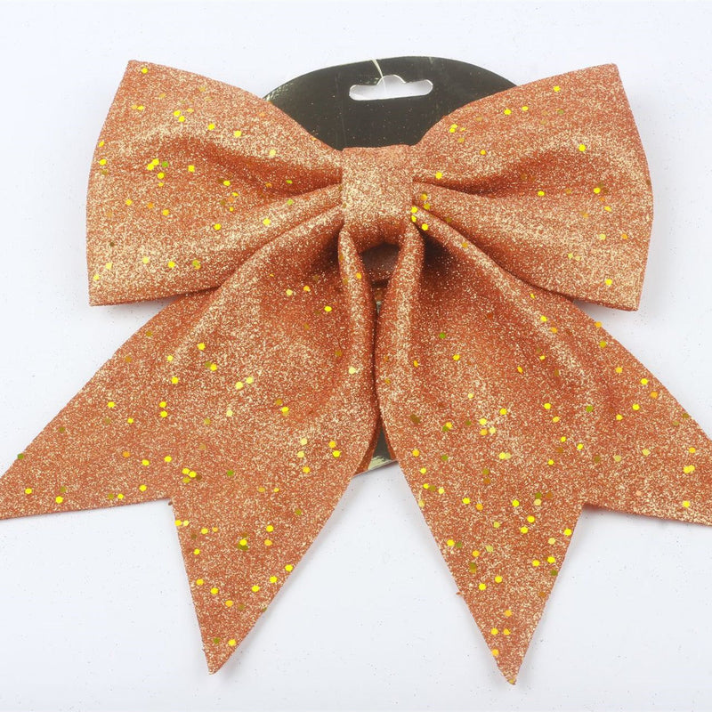 2 Pcs Sequin Wreath Bows Christmas Decorative Hanging Ornaments