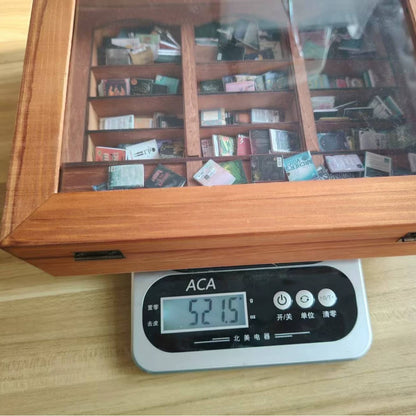 Shake Away Anxiety Wooden Bookcase Figurine - Creative Stress Relief Desk Decor & Gift