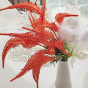 Coral and White Artificial Flower Bouquet Arrangement 21 Inch 1 Pc
