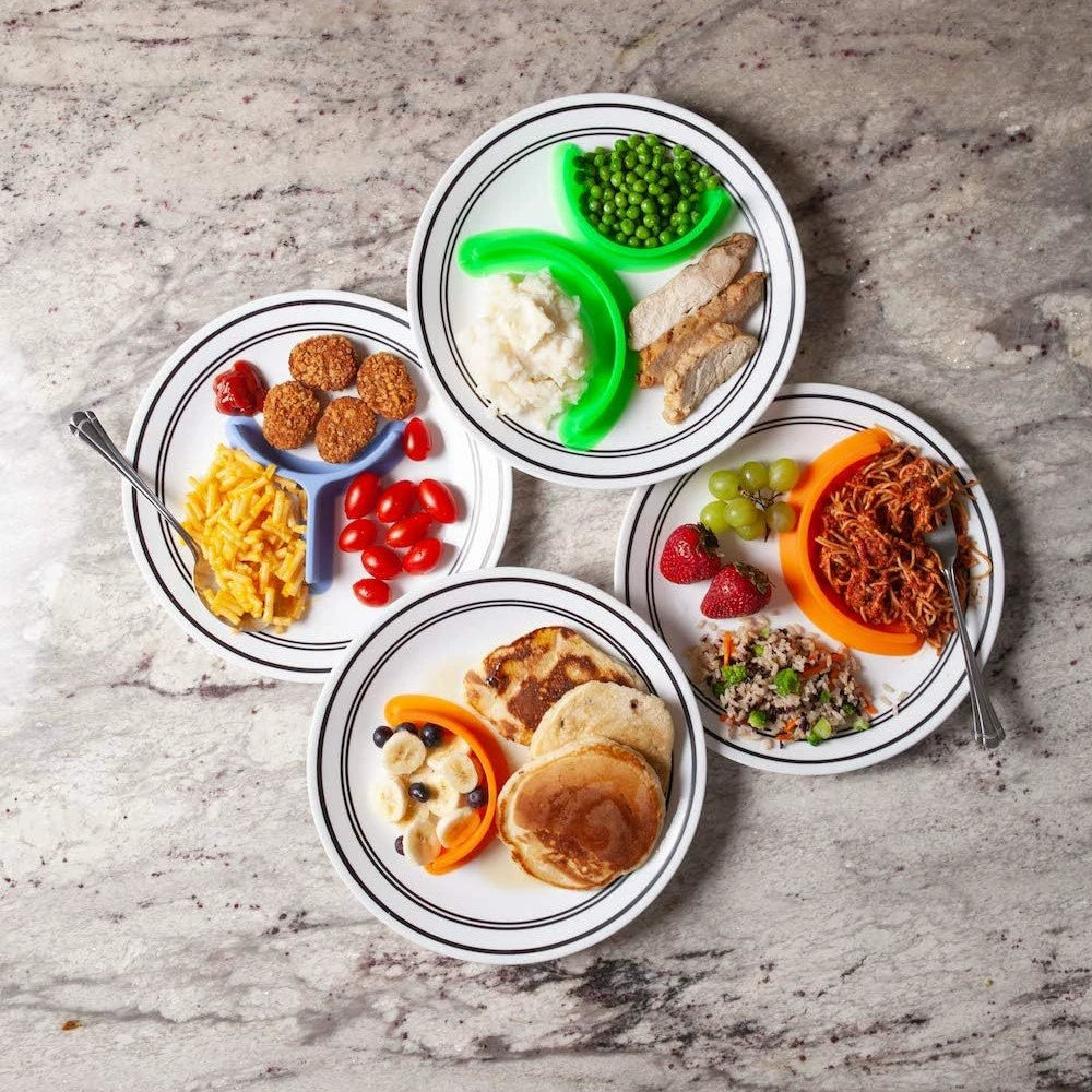 Silicone Food Plate Divider Set (2 Pieces)