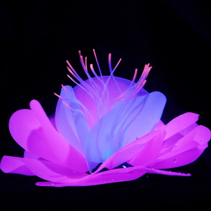 6 Inch Artificial Glowing Aquarium Plants, 10 Pcs Fish Tank Decorations