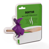 Silicone Witch Spoon Rest - 3.35"×1.77"×1.89" Fun Kitchen Accessory for Utensil & Lid Storage (Spoon Not Included)