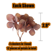 5 Pcs Artificial Hydrangea Flower Heads Clusters for Crafts Wall Panels Boutonniere