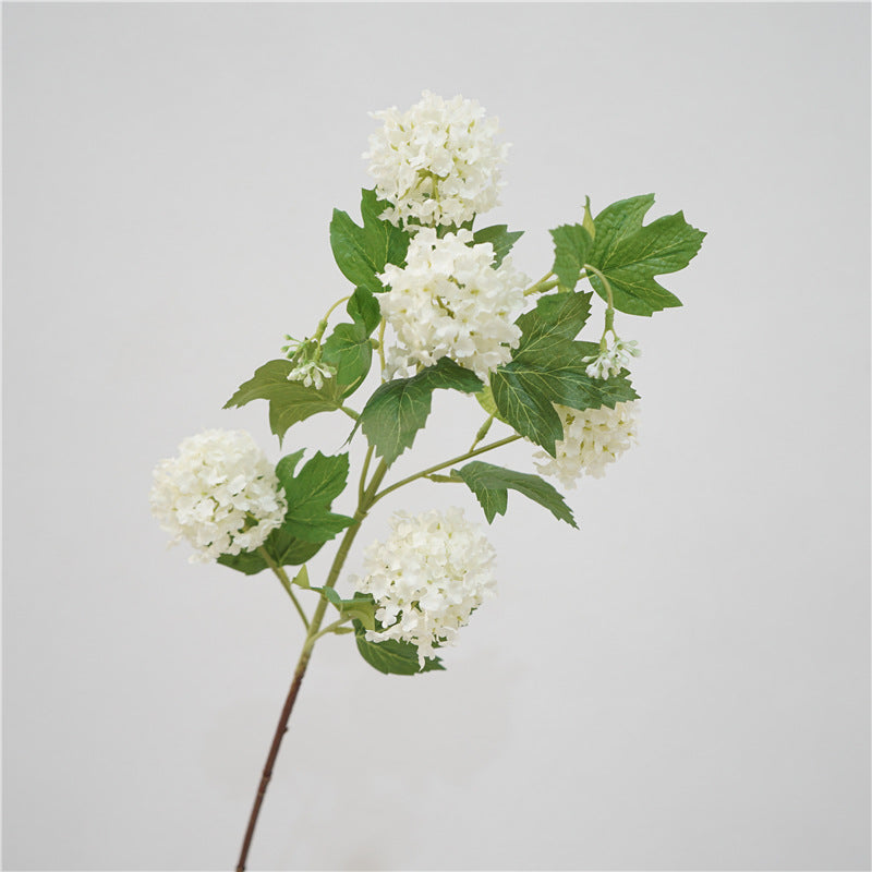 31 Inch Artificial Silk Hydrangea Long Stems Spray Green Plants 10 Pcs for Home Office Table Decoration