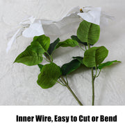 26 Inch Artificial Silk Poinsettia Stems, Bulk Holiday Christmas Flowers for Decor