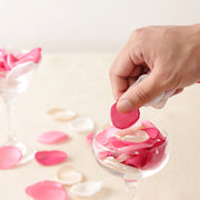 200 Pcs Silk Rose Flower Petals Confetti Bulk Wedding Flower Girl Toss Artificial