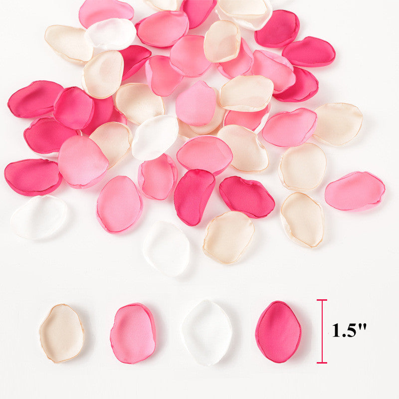 200 Pcs Silk Rose Flower Petals Confetti Bulk Wedding Flower Girl Toss Artificial