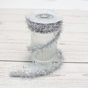 8.8 Ft Halloween Tinsel Garland Roll, Shiny Twist, Bulk Quantity, Decorative Hanging Garland