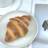 Realistic Croissant Model - PU Material, Slow Rebound, Perfect for Bakery Decor, Prop Use (5"x3"x2.2")