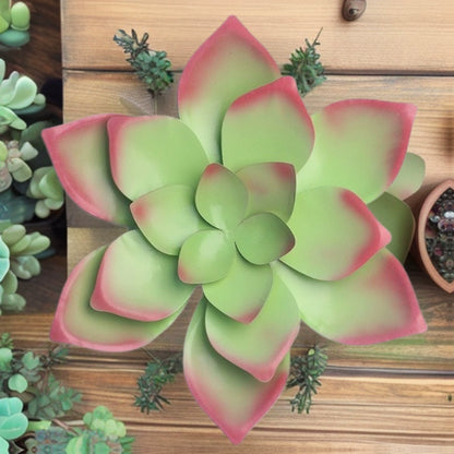 10.6 Inch Artificial Succulent Wall Decor - 3D Hanging Plant Arrangement for Home, Living Room & Office Decoration