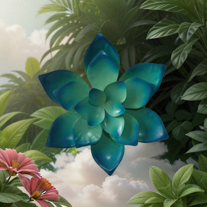 10.6 Inch Artificial Succulent Wall Decor - 3D Hanging Plant Arrangement for Home, Living Room & Office Decoration