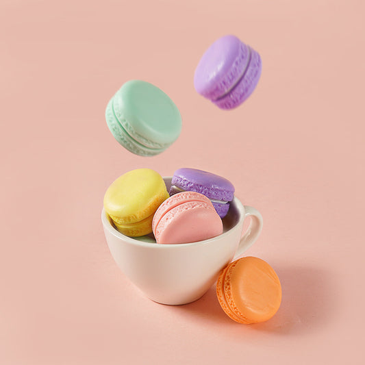 Fake Macarons (8 Pack) - Realistic Dessert Props for Decoration & Photography