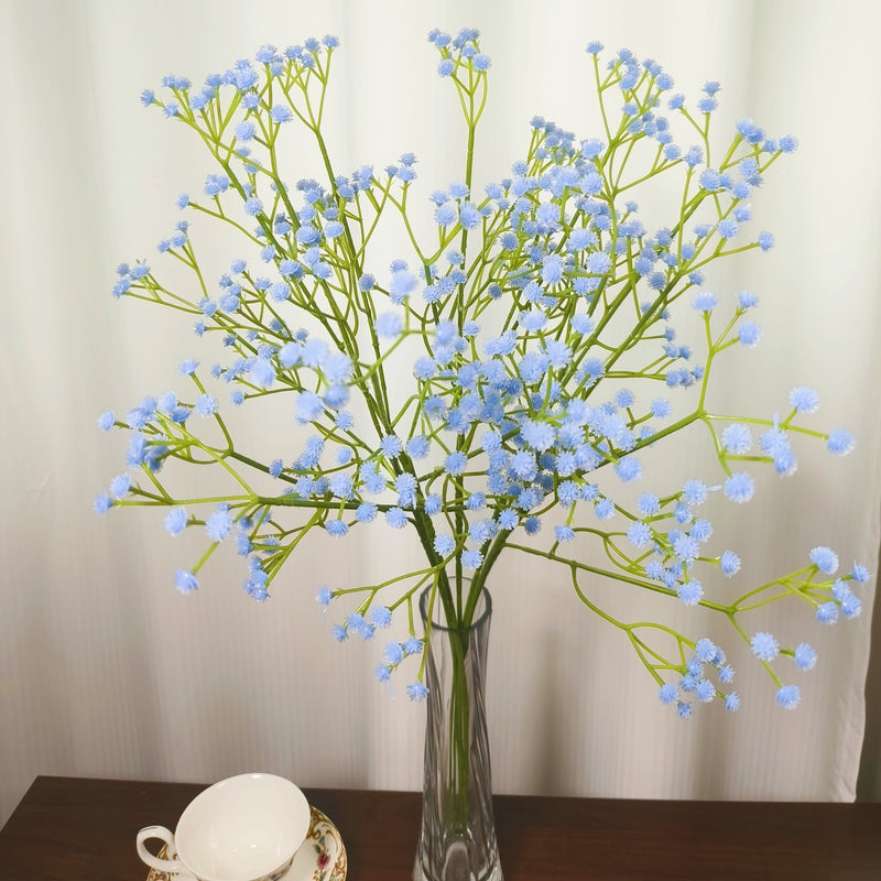 23.6 Inch Baby's Breath Artificial Flowers 10 Pcs Real Touch Silk Stems for Crafts DIY Wedding Party Home Garden Office