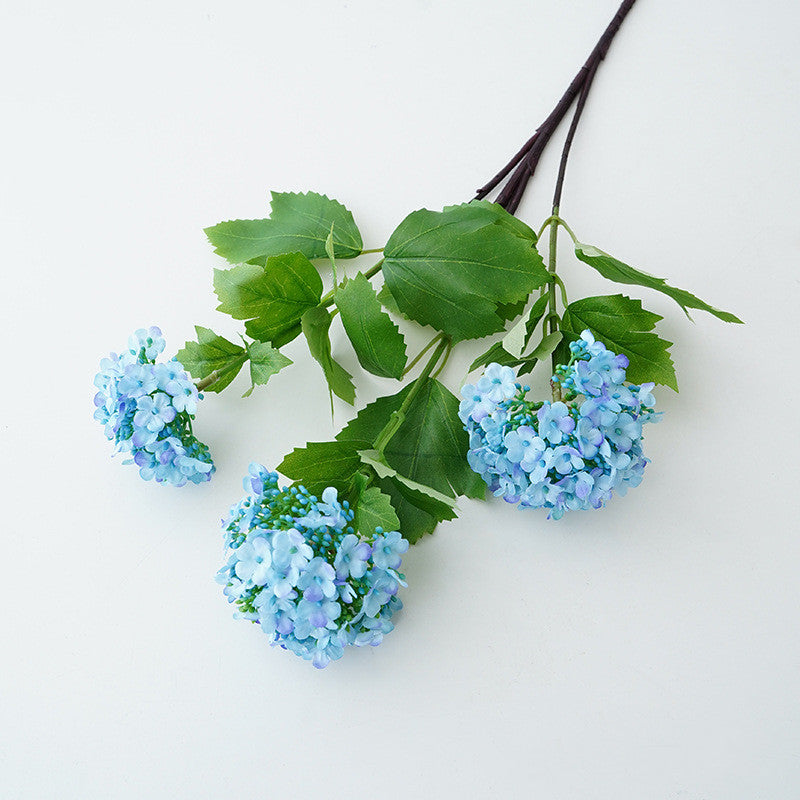 27 Inch Snowball Hydrangea Stems 10 Pcs Artificial Silk Blossom Spray Flowers