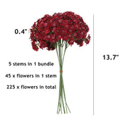 5 Pcs Artificial Daisy Stems Bouquet, Tiny White Silk Daisy Flowers for Home Garden Vase Decor