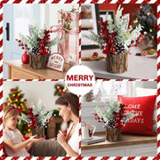 Mini Artificial Christmas Tree Decorations, Small Tabletop, Bulk Quantity, Holiday Decor