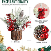 Mini Artificial Christmas Tree Decorations, Small Tabletop, Bulk Quantity, Holiday Decor