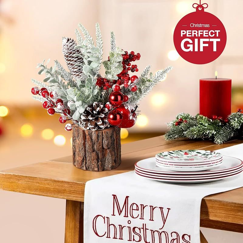 Mini Artificial Christmas Tree Decorations, Small Tabletop, Bulk Quantity, Holiday Decor