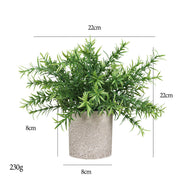 7 Inch Artificial Eucalyptus Plants 6 Pcs Mini Potted Greenery in Vase