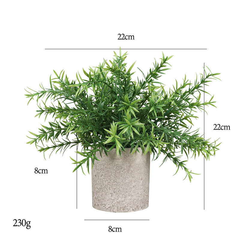 7 Inch Artificial Eucalyptus Plants 6 Pcs Mini Potted Greenery in Vase