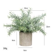 7 Inch Artificial Eucalyptus Plants 6 Pcs Mini Potted Greenery in Vase