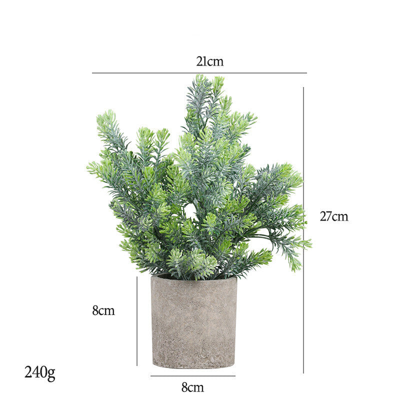 7 Inch Artificial Eucalyptus Plants 6 Pcs Mini Potted Greenery in Vase