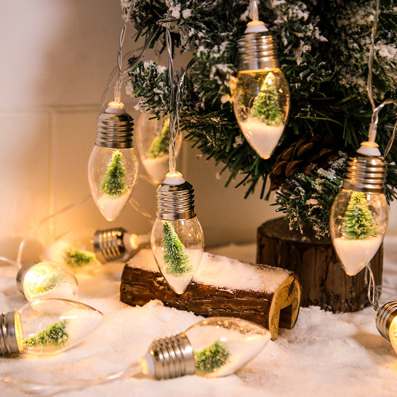 9.8FT Pre-lit Artificial Cedar Christmas Garland with Snow Effect and LED Lights, Bulk String