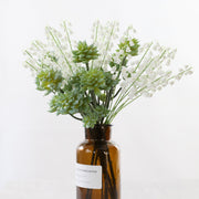 7 Pcs Artificial Lily of the Valley Flowers, Real Touch Soft Silk Stems for Centerpiece Decor