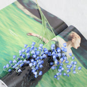7 Pcs Artificial Lily of the Valley Flowers, Real Touch Soft Silk Stems for Centerpiece Decor