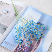 7 Pcs Artificial Lily of the Valley Flowers, Real Touch Soft Silk Stems for Centerpiece Decor