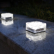 Solar Ice Brick Garden Lights - Outdoor Waterproof LED Landscape Lights for Yard, Patio, Lawn Decor