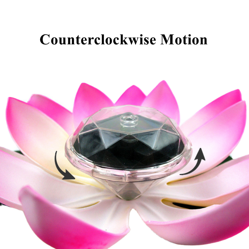 Solar Power Floating Lotus Flower LED Light, Artificial Water Hyacinth Pond Plant, Bulk Pack
