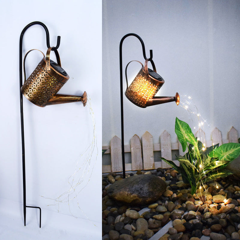 Outdoor Solar Garden Watering Can with Lights, 31 Inch, Bulk Wholesale