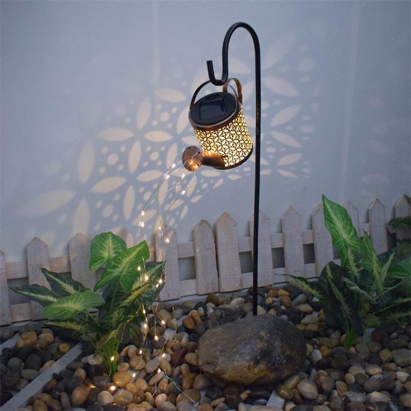 Outdoor Solar Garden Watering Can with Lights, 31 Inch, Bulk Wholesale