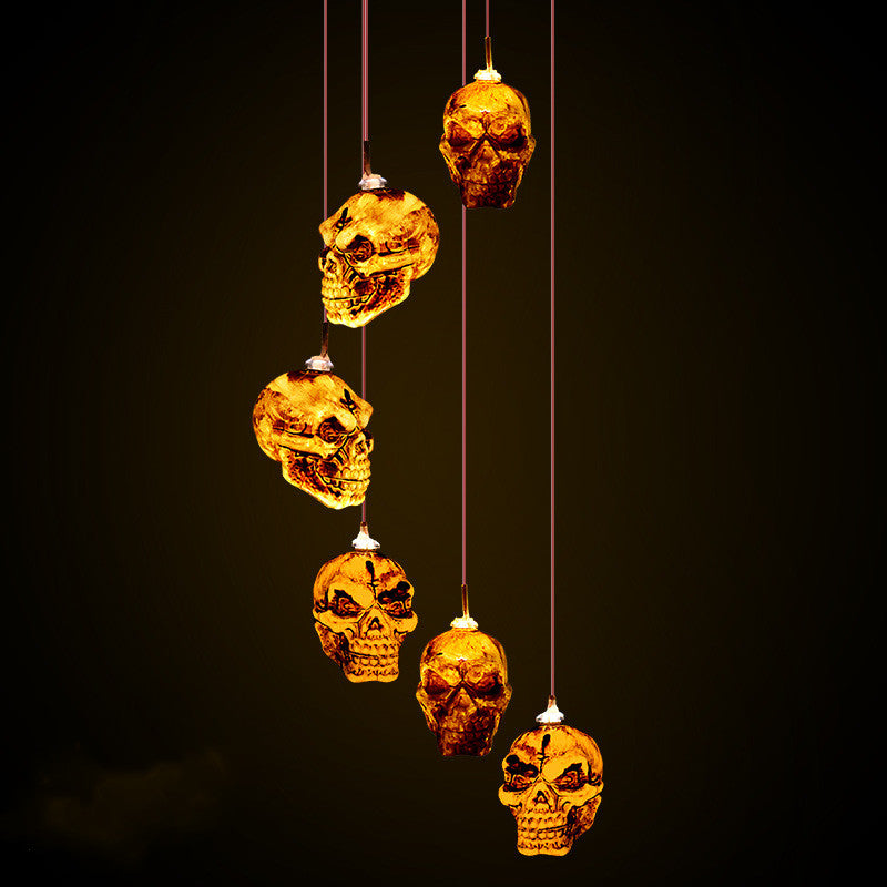 10 Pcs Halloween Solar LED Ball Wind Chimes Hanging Lights Outdoor Decorative