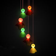 10 Pcs Halloween Solar LED Ball Wind Chimes Hanging Lights Outdoor Decorative