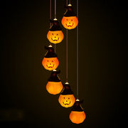 10 Pcs Halloween Solar LED Ball Wind Chimes Hanging Lights Outdoor Decorative